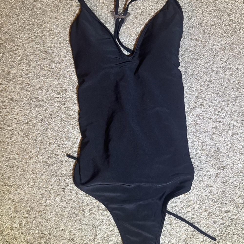 Black One-Piece Swimsuit